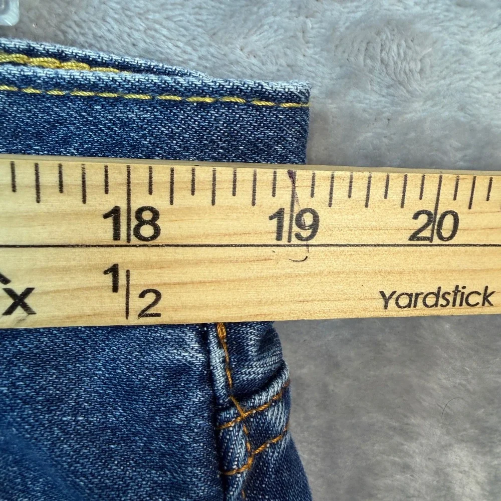 Levis Mens Jeans 38x30 Blue 505 Regular‎ Fit Straight Leg Denim Pants Western